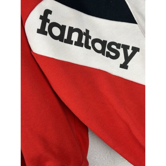 Anza Sports Sweatshirt Red White Black Xs Extra Small - Picture 3 of 16